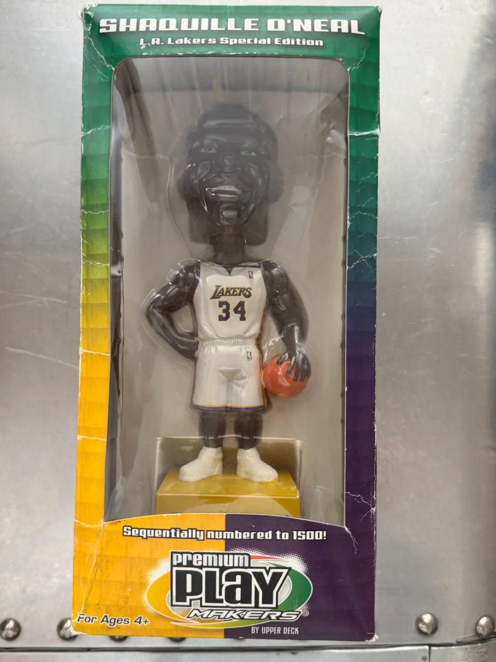 Official Los Angeles Lakers Special Edition Basketball Bobblehead - White